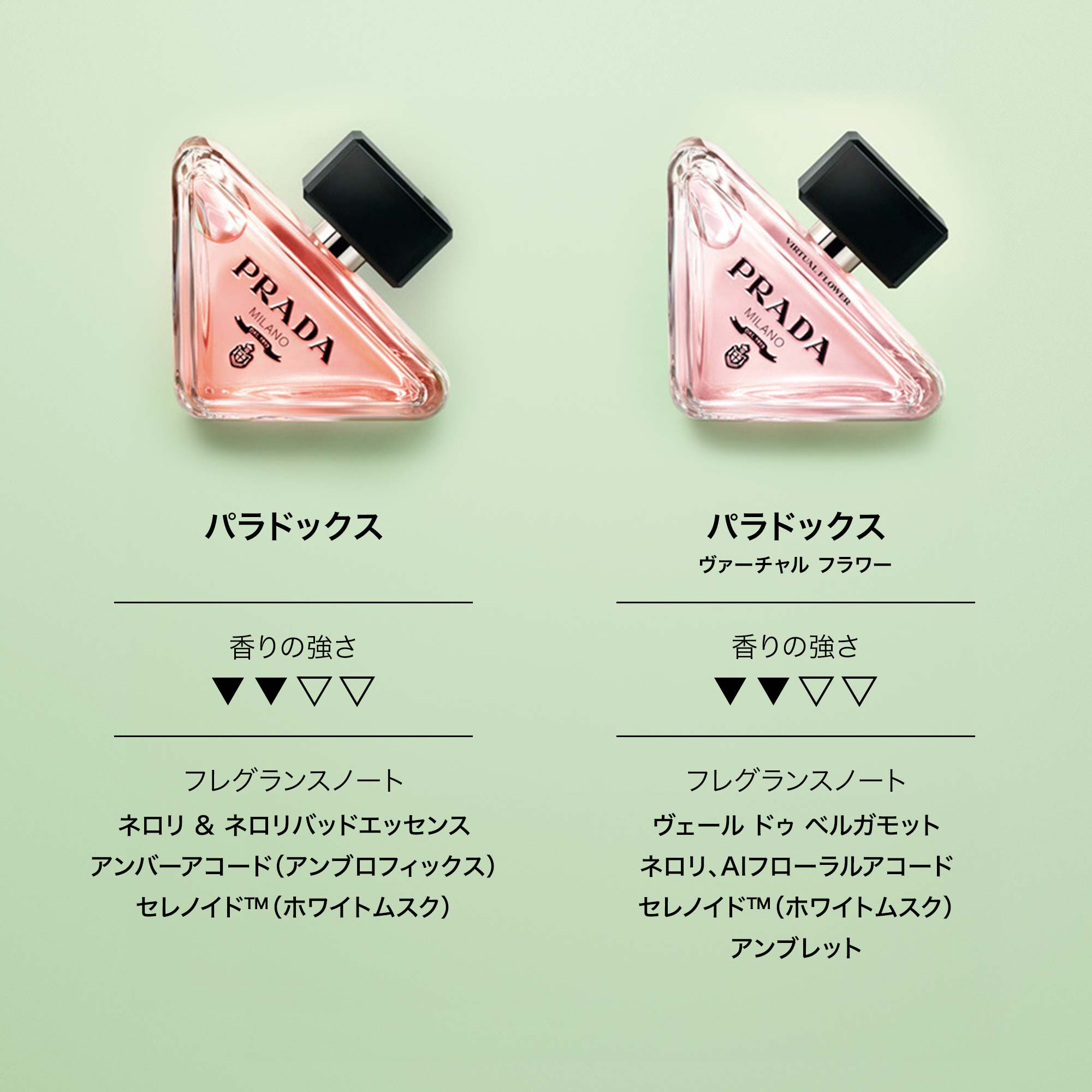 プラダ　パラドックス　オーデパルファム　90ml プラダ パラドックス オーデパルファム｜プラダ ビューティ公式